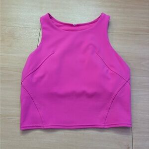 Lululemon Wunder Train racerback tank top, sonic pink, size 4.